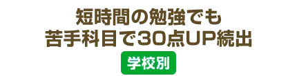 【中学生必見】短時間の勉強でも苦手科目で30点UP続出
